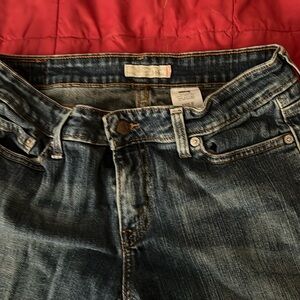 Levi’s 545ladies flare jeans. Length is 30. 
Used and a frayed on one leg.